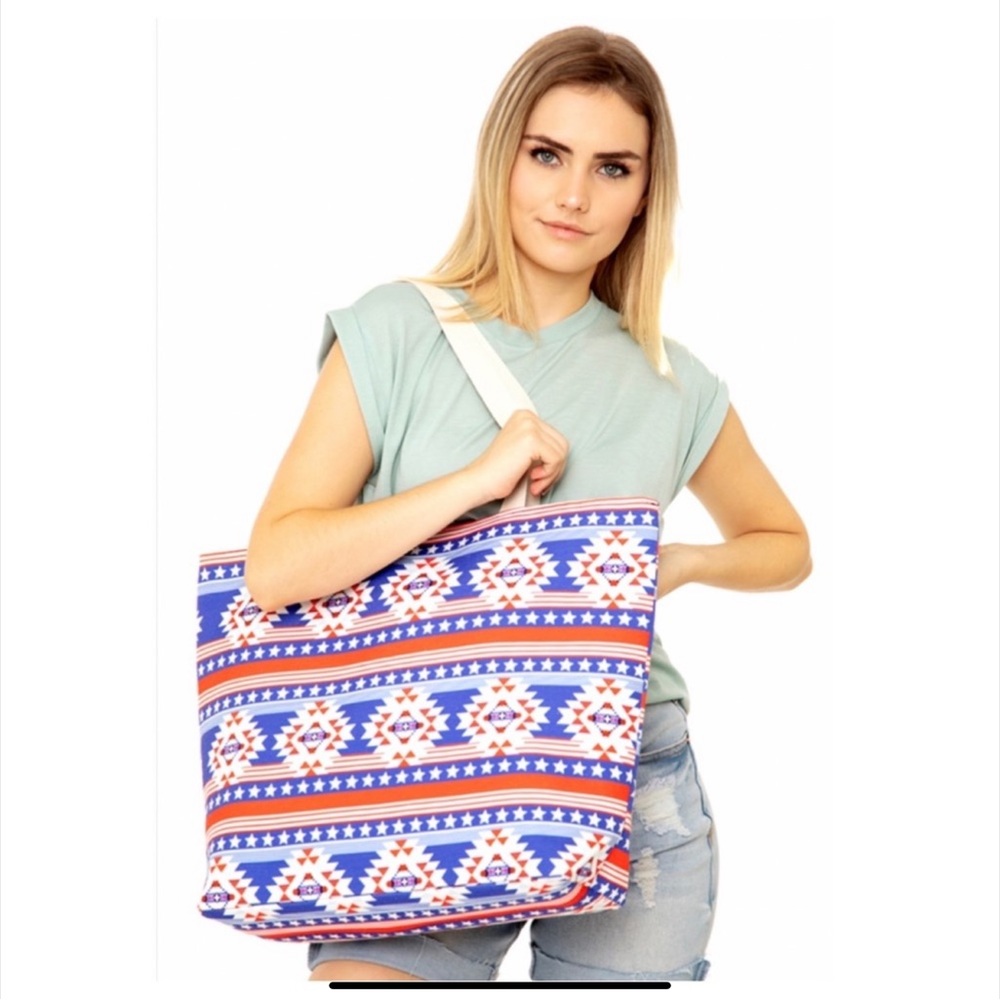 (REDUCED) LOVELY AZTEC AMERICANA TOTE 2 Piece